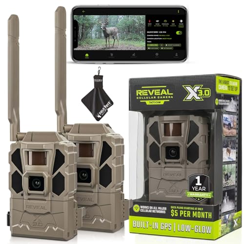 Version 1.0.0 TACTACAM REVEAL X Gen 3.0 Cellular Trail Camera 2-Pack Bundle